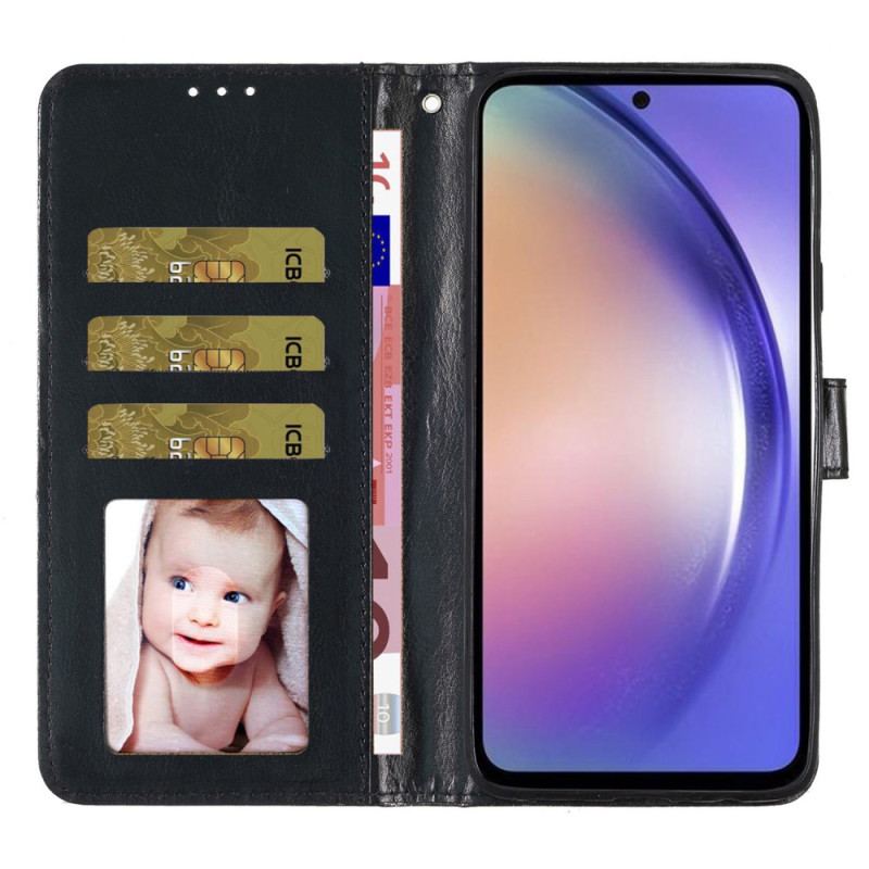 Etui Folio Samsung Galaxy S24 5g Z Brokatem Etui Ochronne