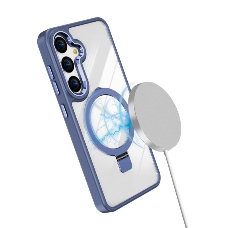 Etui Samsung Galaxy S24 5g Kompatybilny Z Przezroczystym Magsafe Etui Ochronne