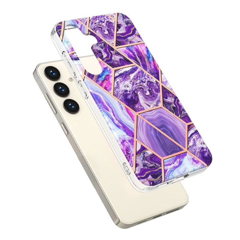 Etui Samsung Galaxy S24 5g Marmur Geometryczny