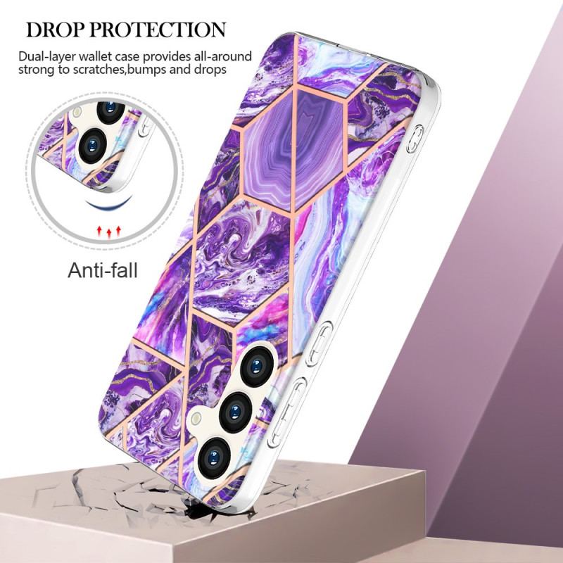 Etui Samsung Galaxy S24 5g Marmur Geometryczny