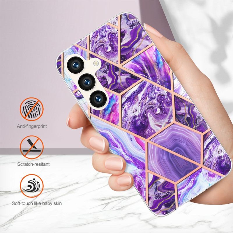 Etui Samsung Galaxy S24 5g Marmur Geometryczny