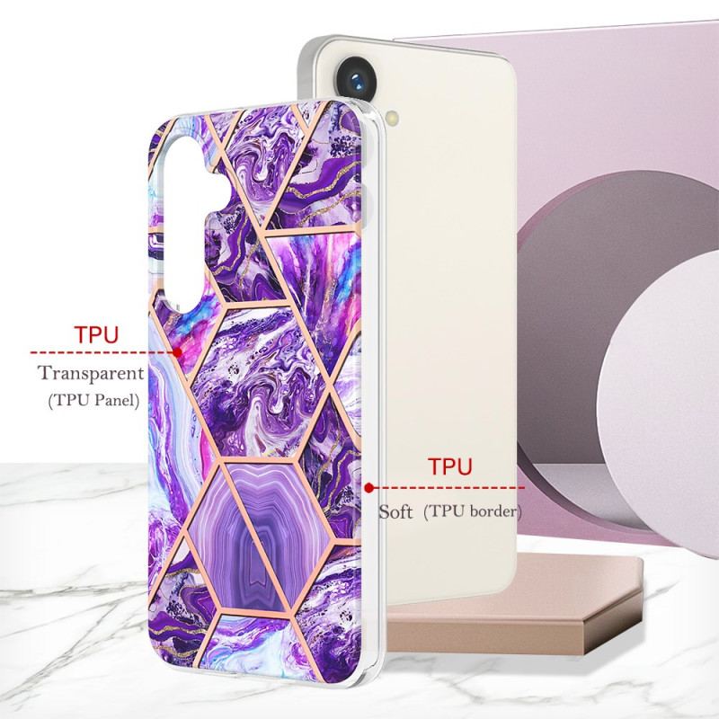 Etui Samsung Galaxy S24 5g Marmur Geometryczny