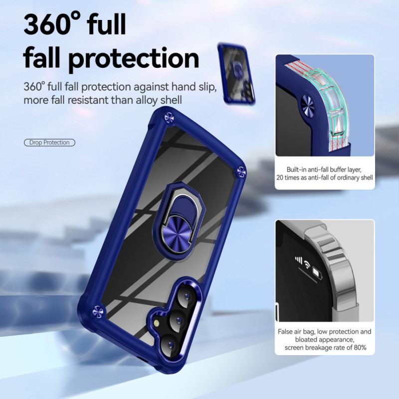 Etui Samsung Galaxy S24 5g Metalowy Pierścień Podtrzymujący Etui Ochronne