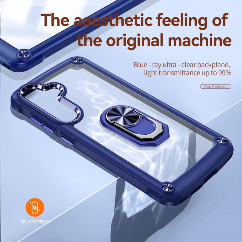 Etui Samsung Galaxy S24 5g Metalowy Pierścień Podtrzymujący Etui Ochronne