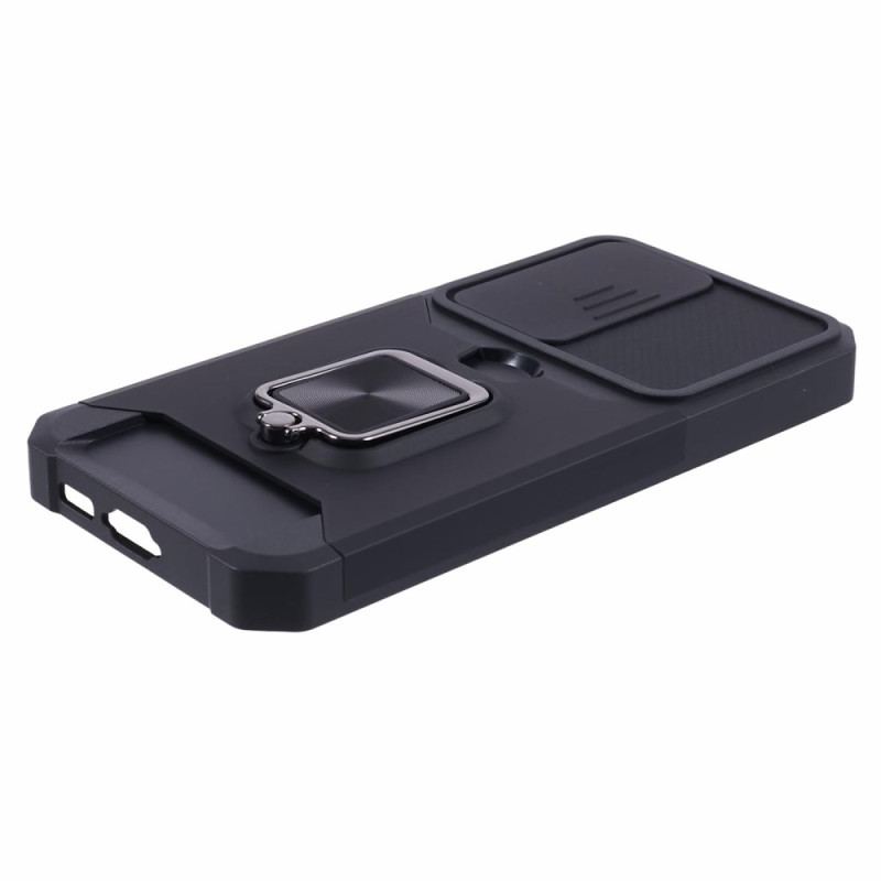Etui Samsung Galaxy S24 5g Przesuwany Uchwyt Na Kartę I Wspornik Do Ochrony Aparatu
