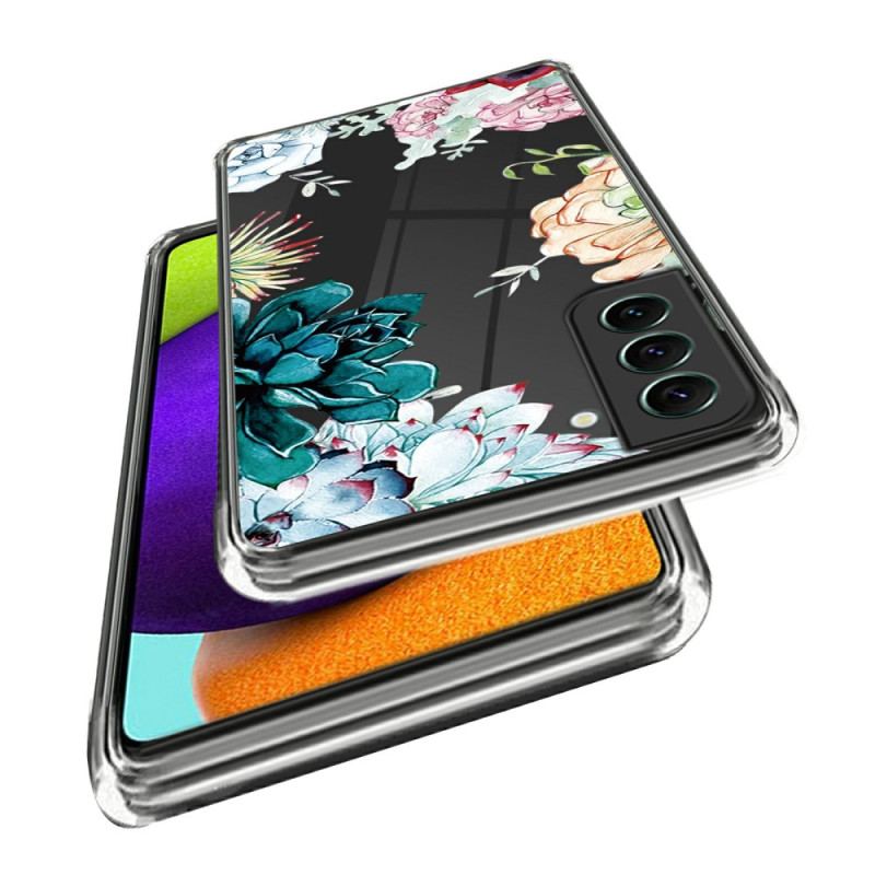 Etui Samsung Galaxy S24 5g Przezroczysty Kwiatowy