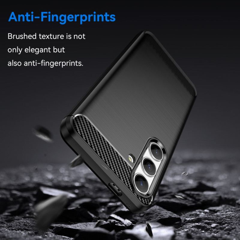 Etui Samsung Galaxy S24 5g Szczotkowane Włókno Węglowe Etui Ochronne