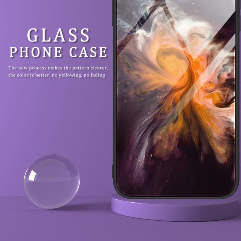 Etui Samsung Galaxy S24 5g Wzór Marmuru Ze Szkła Hartowanego