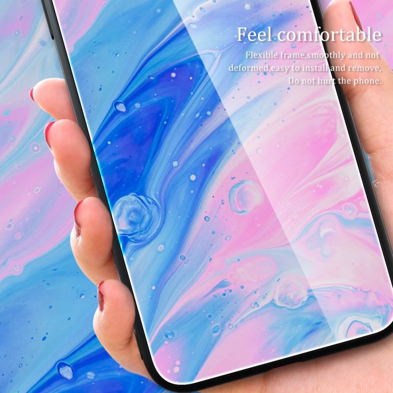 Etui Samsung Galaxy S24 5g Wzór Marmuru Ze Szkła Hartowanego