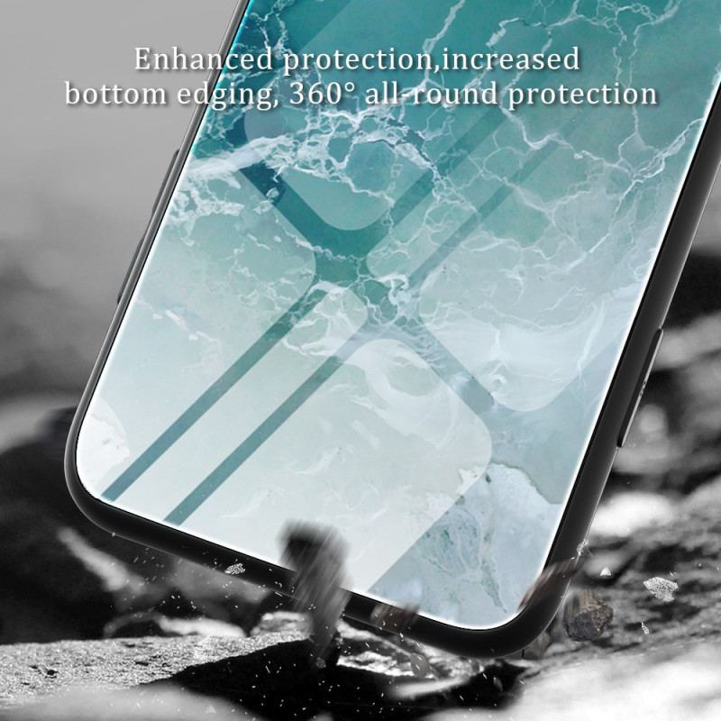 Etui Samsung Galaxy S24 5g Wzór Marmuru Ze Szkła Hartowanego