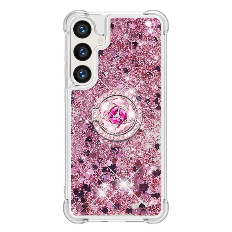Etui Samsung Galaxy S24 5g Z Brokatowym Pierścieniem Podtrzymującym