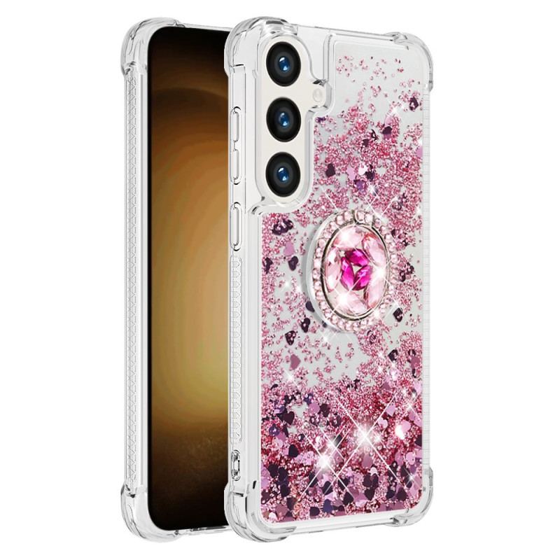 Etui Samsung Galaxy S24 5g Z Brokatowym Pierścieniem Podtrzymującym