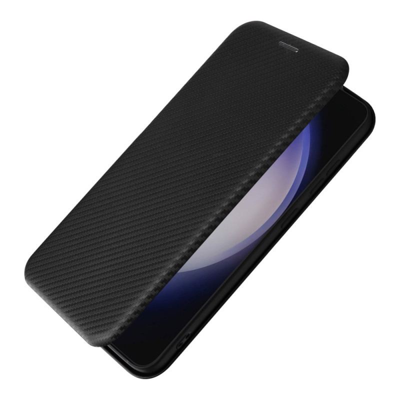Flip Kotelot Samsung Galaxy S24 5g Etui Na Telefon Włókno Węglowe