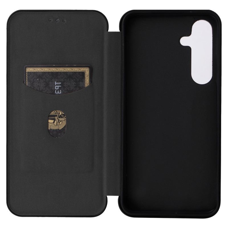 Flip Kotelot Samsung Galaxy S24 5g Etui Na Telefon Włókno Węglowe