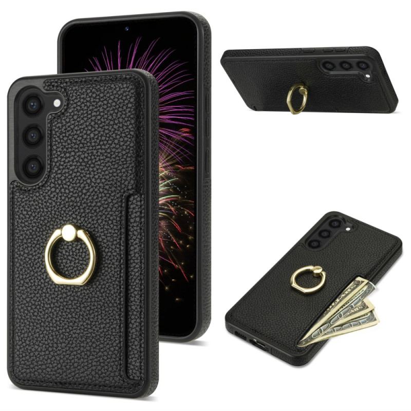 Futerały Samsung Galaxy S24 5g Etui Na Telefon Skórzany Model Z Miejscem Na Karty I Stojakiem
