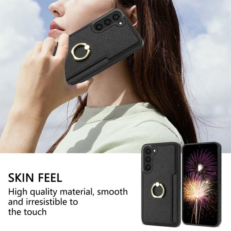 Futerały Samsung Galaxy S24 5g Etui Na Telefon Skórzany Model Z Miejscem Na Karty I Stojakiem