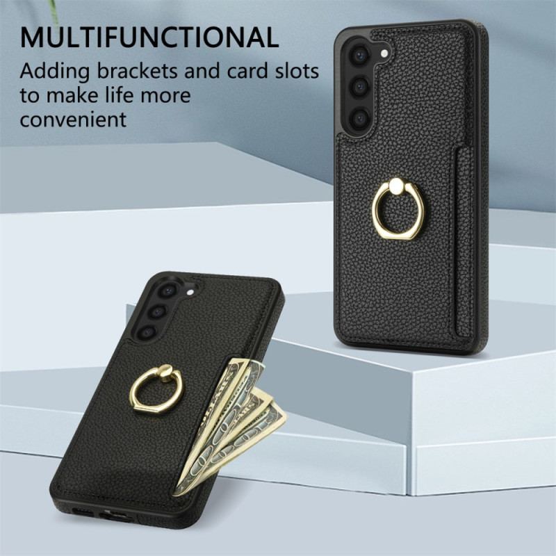 Futerały Samsung Galaxy S24 5g Etui Na Telefon Skórzany Model Z Miejscem Na Karty I Stojakiem