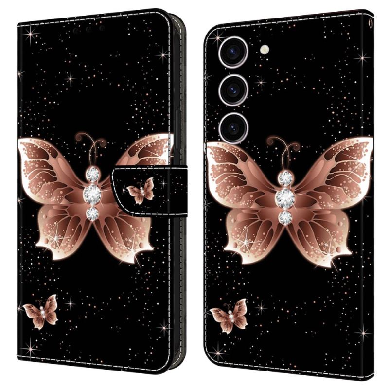 Obudowa Samsung Galaxy S24 5g Etui Na Telefon Różowy Diamentowy Motyl