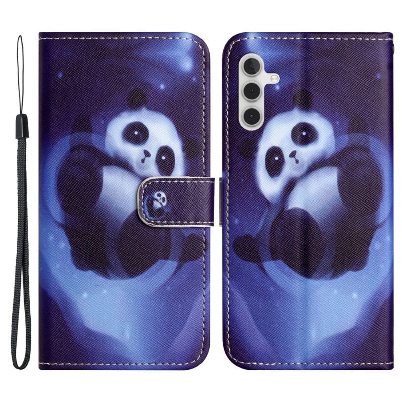 Pokrowce Samsung Galaxy S24 5g Panda Space Z Paskiem