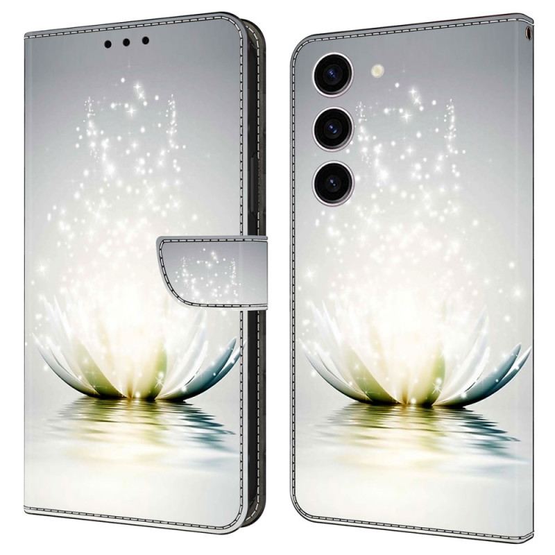 Skórzany Futerał Samsung Galaxy S24 5g Etui Na Telefon Lotos
