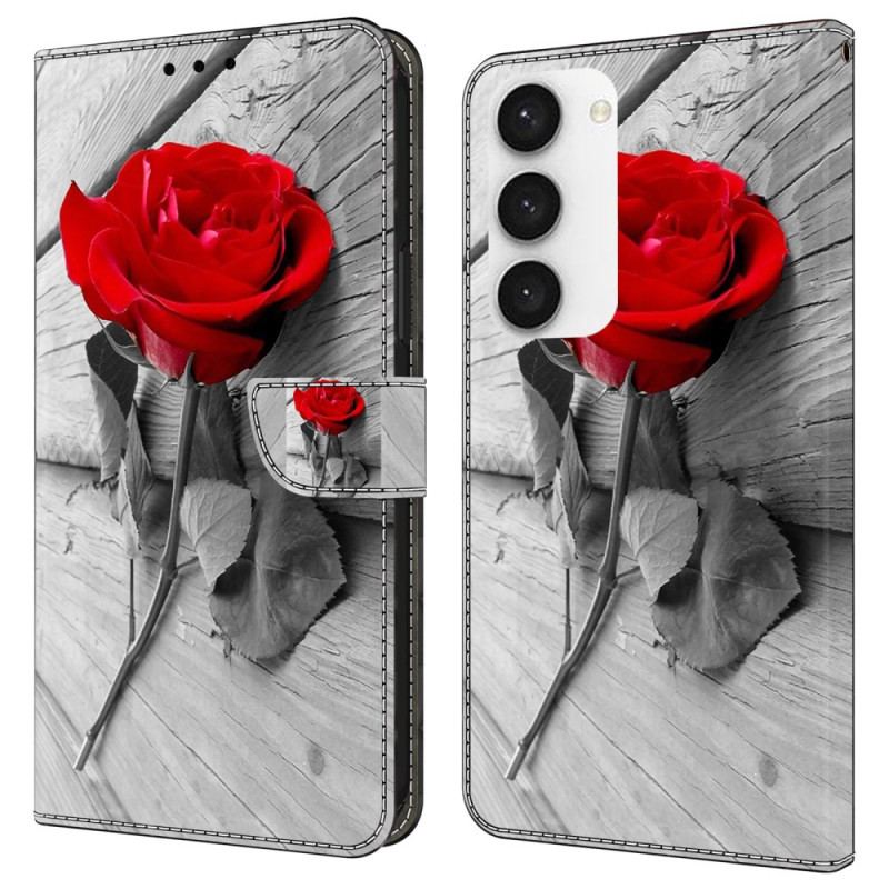 Skórzany Futerał Samsung Galaxy S24 5g Etui Na Telefon Różowy
