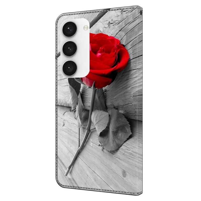 Skórzany Futerał Samsung Galaxy S24 5g Etui Na Telefon Różowy