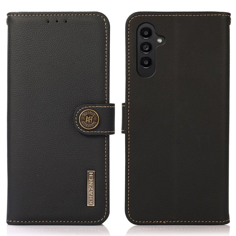 Skórzany Futerał Samsung Galaxy S24 5g Etui Na Telefon Skóra Naturalna Z Blokadą Rfid Khazneh