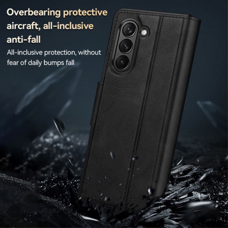 Case Samsung Galaxy Z Fold 6 Etui Na Telefon Sztuczna Skóra Sulada