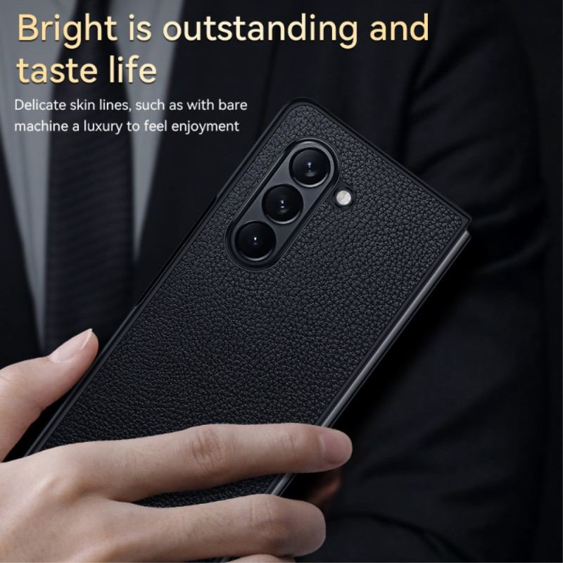 Etui Do Samsung Galaxy Z Fold 6 Liczi Ze Sztucznej Skóry Sulada