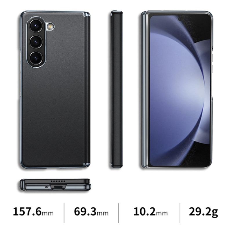 Etui Do Samsung Galaxy Z Fold 6 Ochrona Zawiasu Z Efektem Metalu