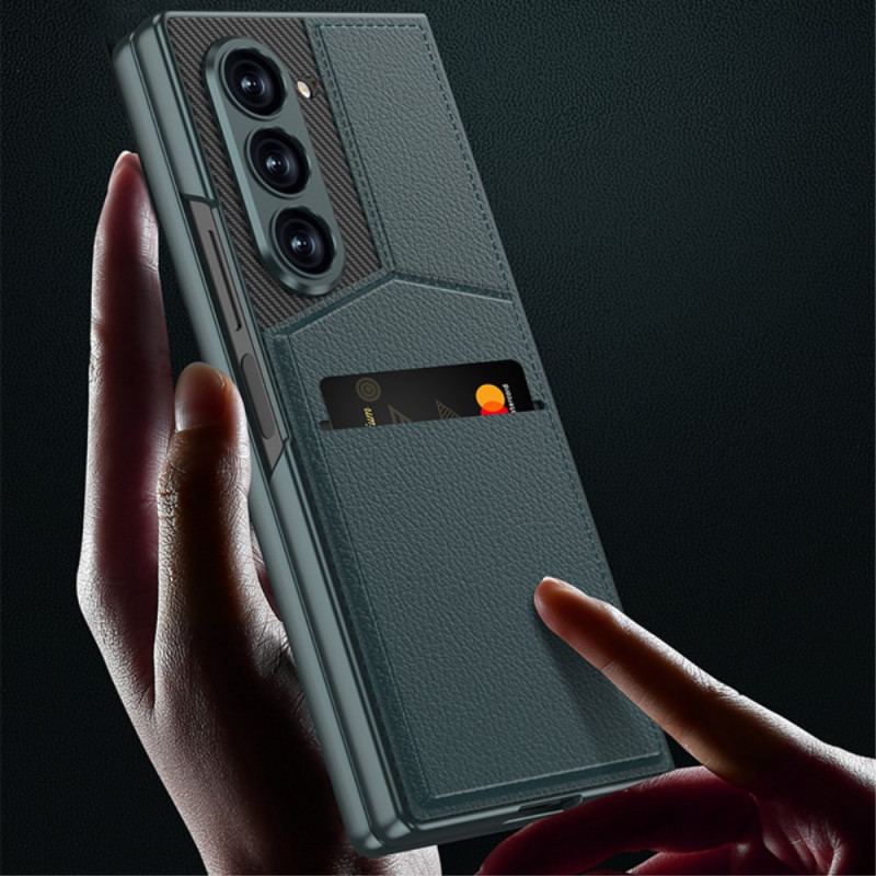 Etui Do Samsung Galaxy Z Fold 6 Posiadacz Karty Wsparcia Gkk