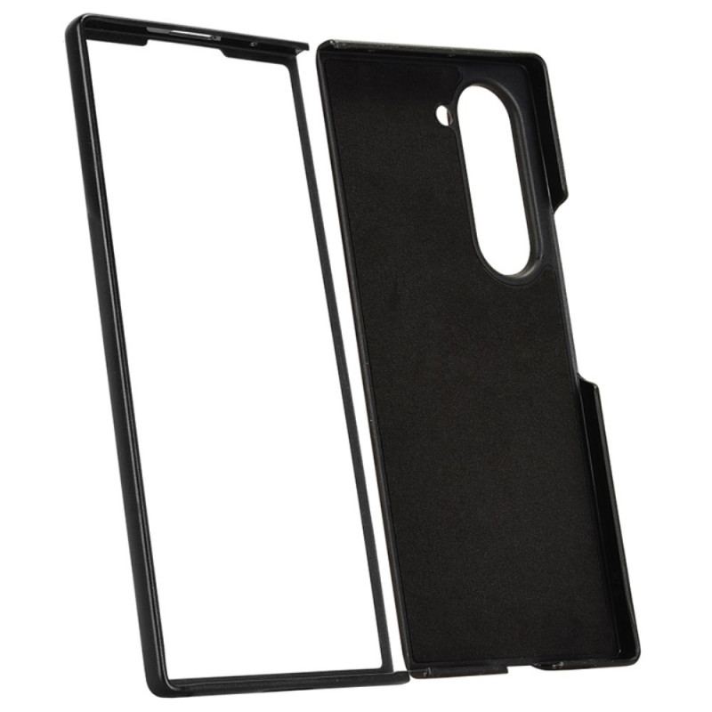 Etui Do Samsung Galaxy Z Fold 6 Przeszycia Z Imitacji Skóry