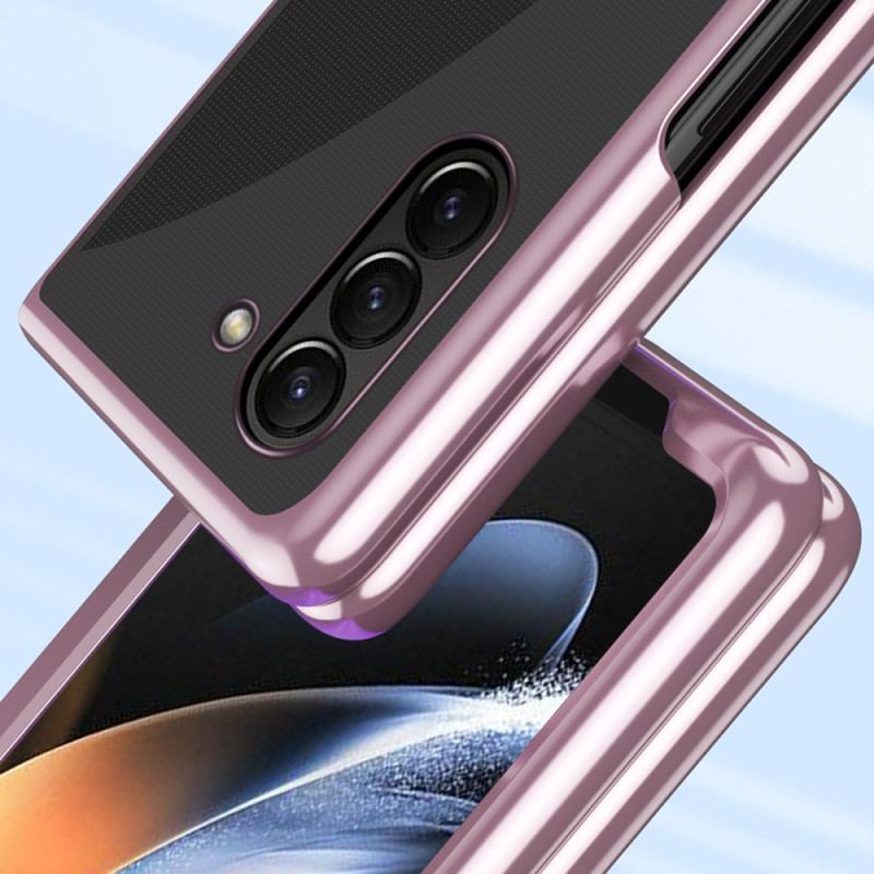 Etui Do Samsung Galaxy Z Fold 6 Przezroczyste Metalowe Krawędzie