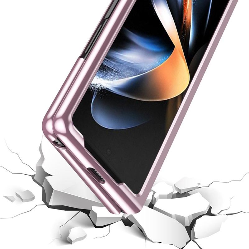 Etui Do Samsung Galaxy Z Fold 6 Przezroczyste Metalowe Krawędzie