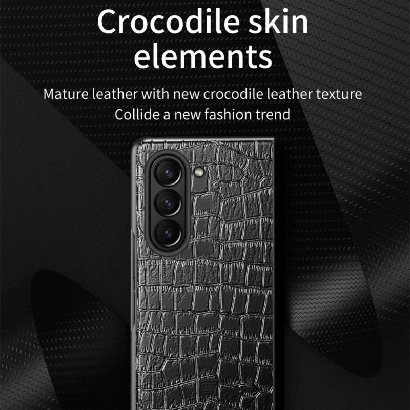 Etui Do Samsung Galaxy Z Fold 6 Styl Krokodyla