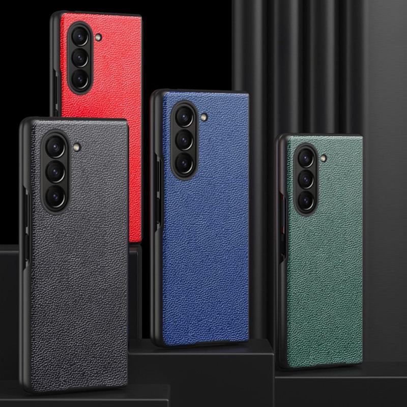Etui Do Samsung Galaxy Z Fold 6 Sztuczna Skóra Liczi