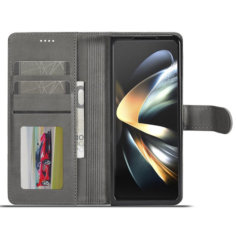 Etui Folio Do Samsung Galaxy Z Fold 6 Imitacja Skóry Lc.imeeke