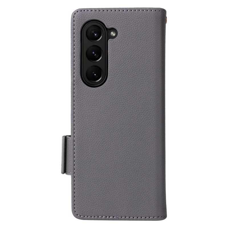 Etui Folio Do Samsung Galaxy Z Fold 6 Podwójne Zapięcie I Pasek