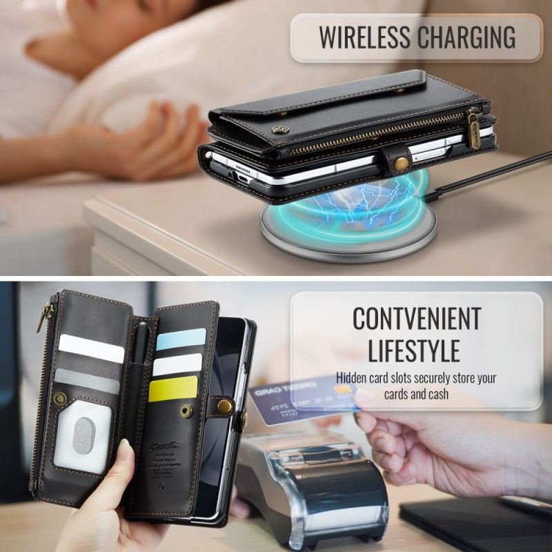 Etui Folio Do Samsung Galaxy Z Fold 6 Portfel Na Ramię I Smycz Caseme