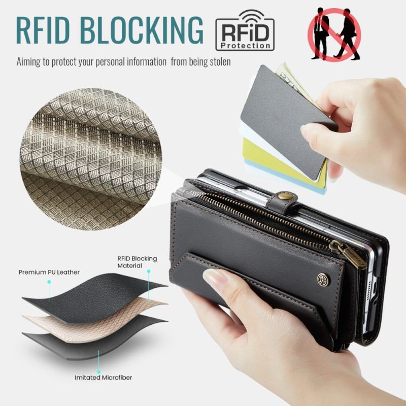 Etui Folio Do Samsung Galaxy Z Fold 6 Portfel Na Ramię I Smycz Caseme