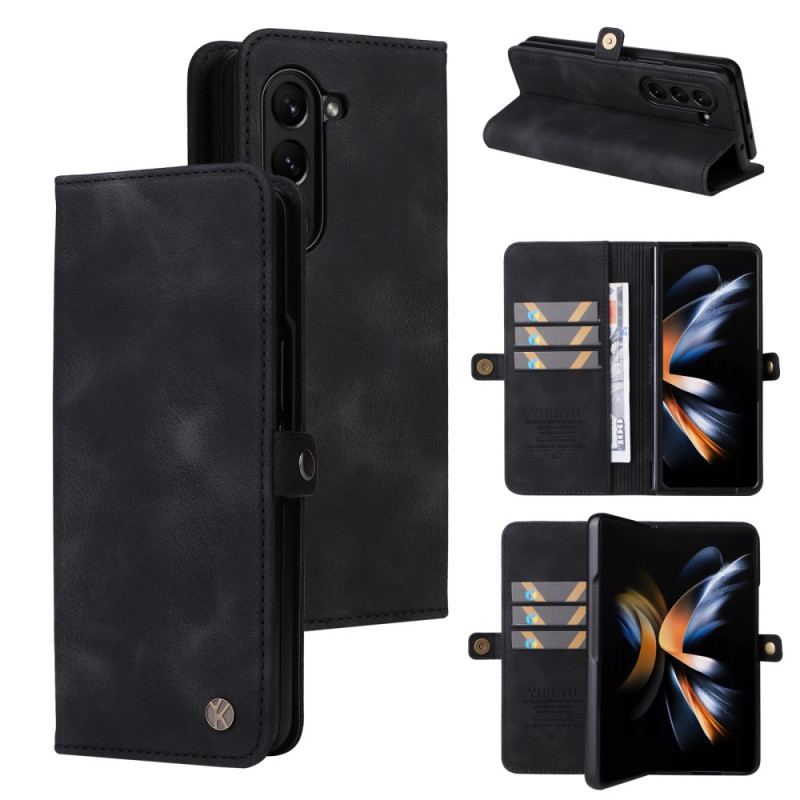 Etui Folio Do Samsung Galaxy Z Fold 6 Vintage Yikatu