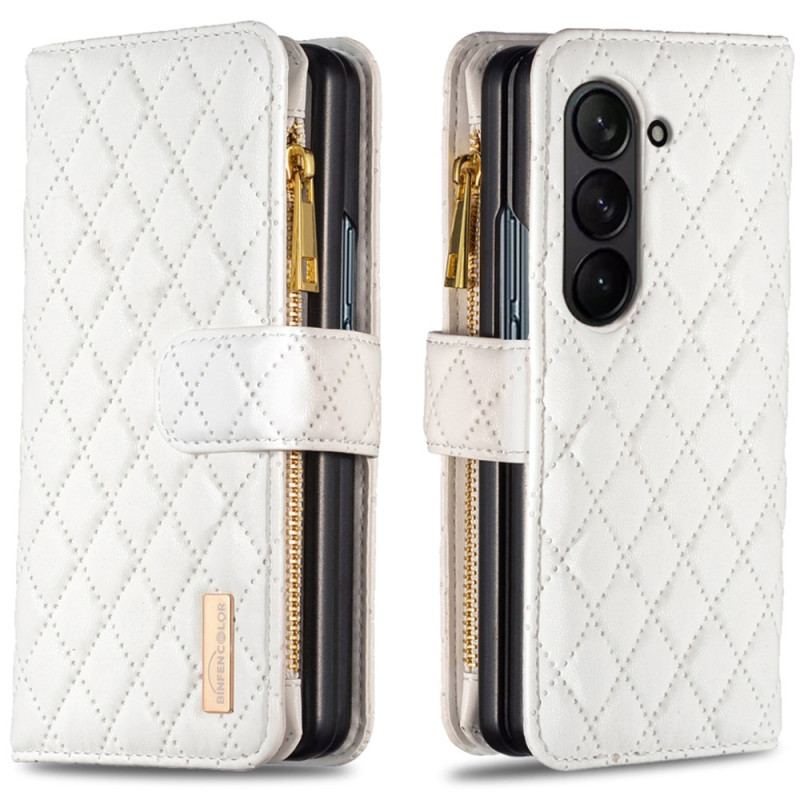 Etui Folio Samsung Galaxy Z Fold 6 Pikowana Binfen Kolor