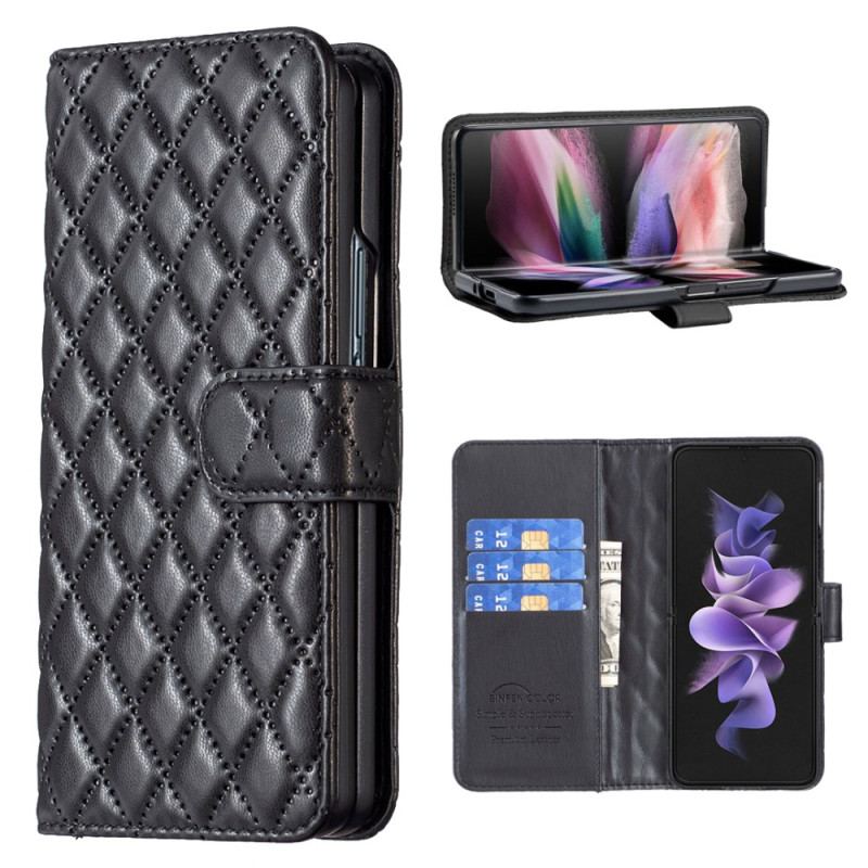 Etui Folio Samsung Galaxy Z Fold 6 Pikowane Etui Ochronne