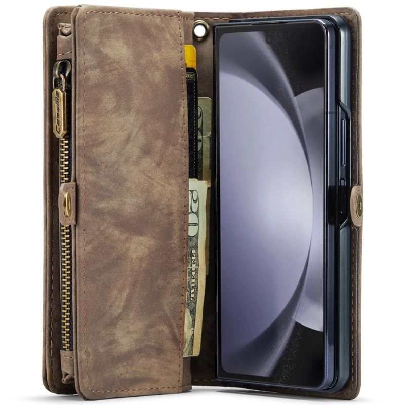 Etui Folio Samsung Galaxy Z Fold 6 Portfel Caseme Z Efektem Zamszu