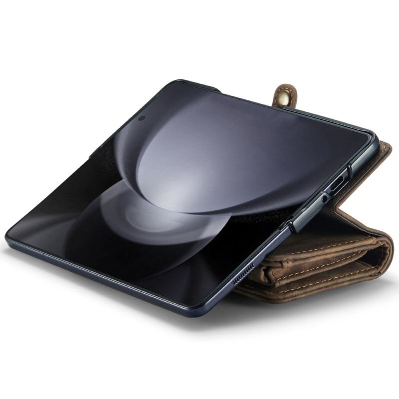 Etui Folio Samsung Galaxy Z Fold 6 Portfel Caseme Z Efektem Zamszu