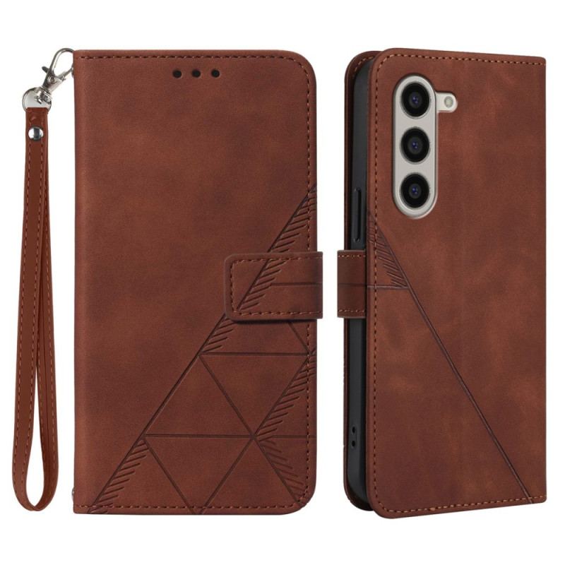 Etui Folio Samsung Galaxy Z Fold 6 Trójkąty Paska