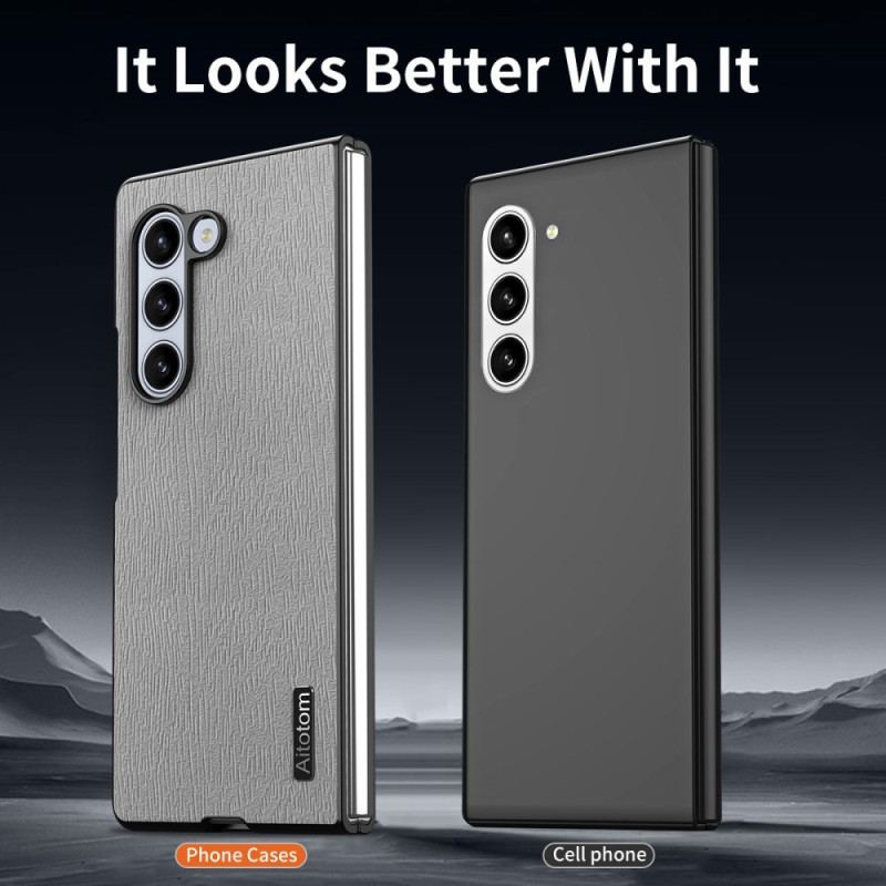 Etui Samsung Galaxy Z Fold 6 Dwastruktura Drewna
