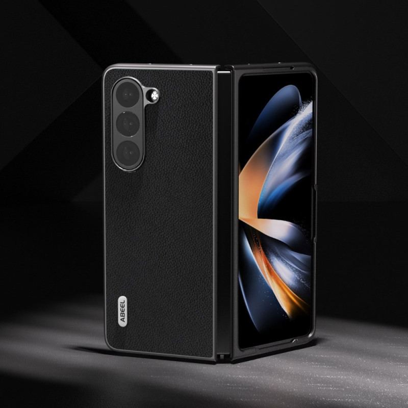 Etui Samsung Galaxy Z Fold 6 Liczi Ze Sztucznej Skóry Abeel