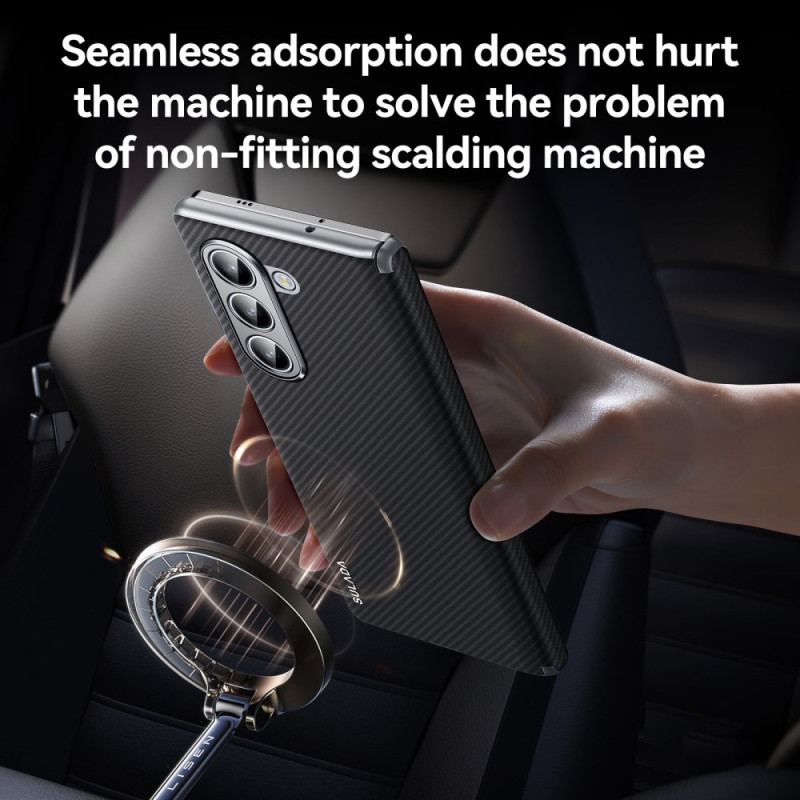 Etui Samsung Galaxy Z Fold 6 Sulada Teksturowana Sztuczna Skóra