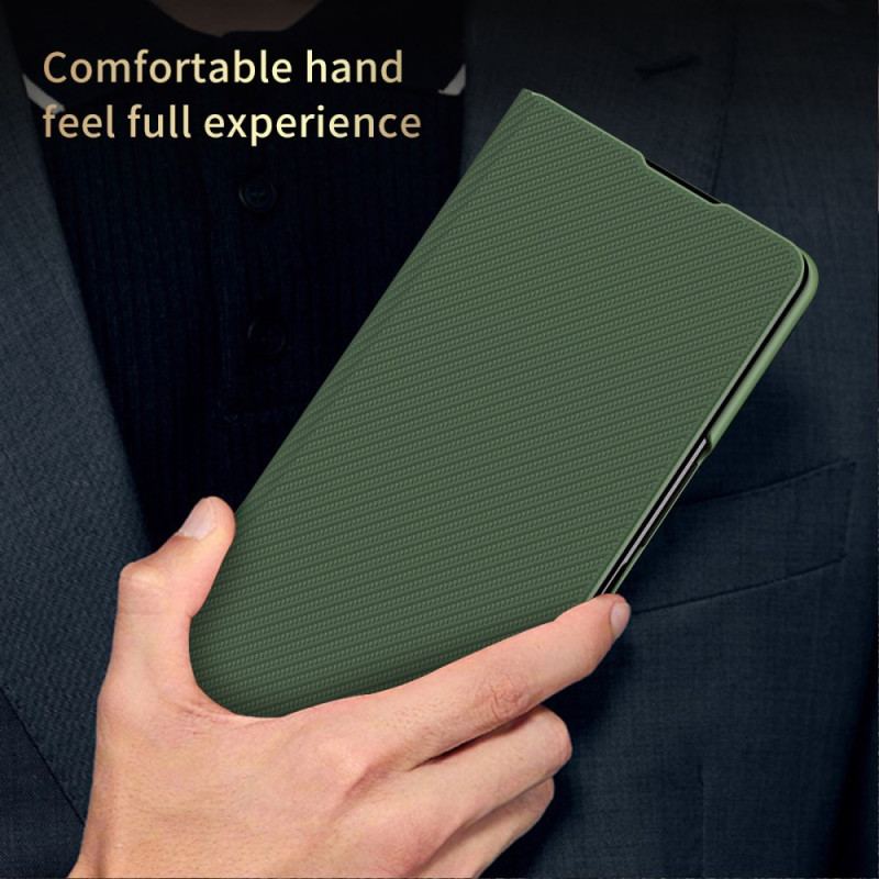 Etui Samsung Galaxy Z Fold 6 Wsparcie Z Efektem Skóry